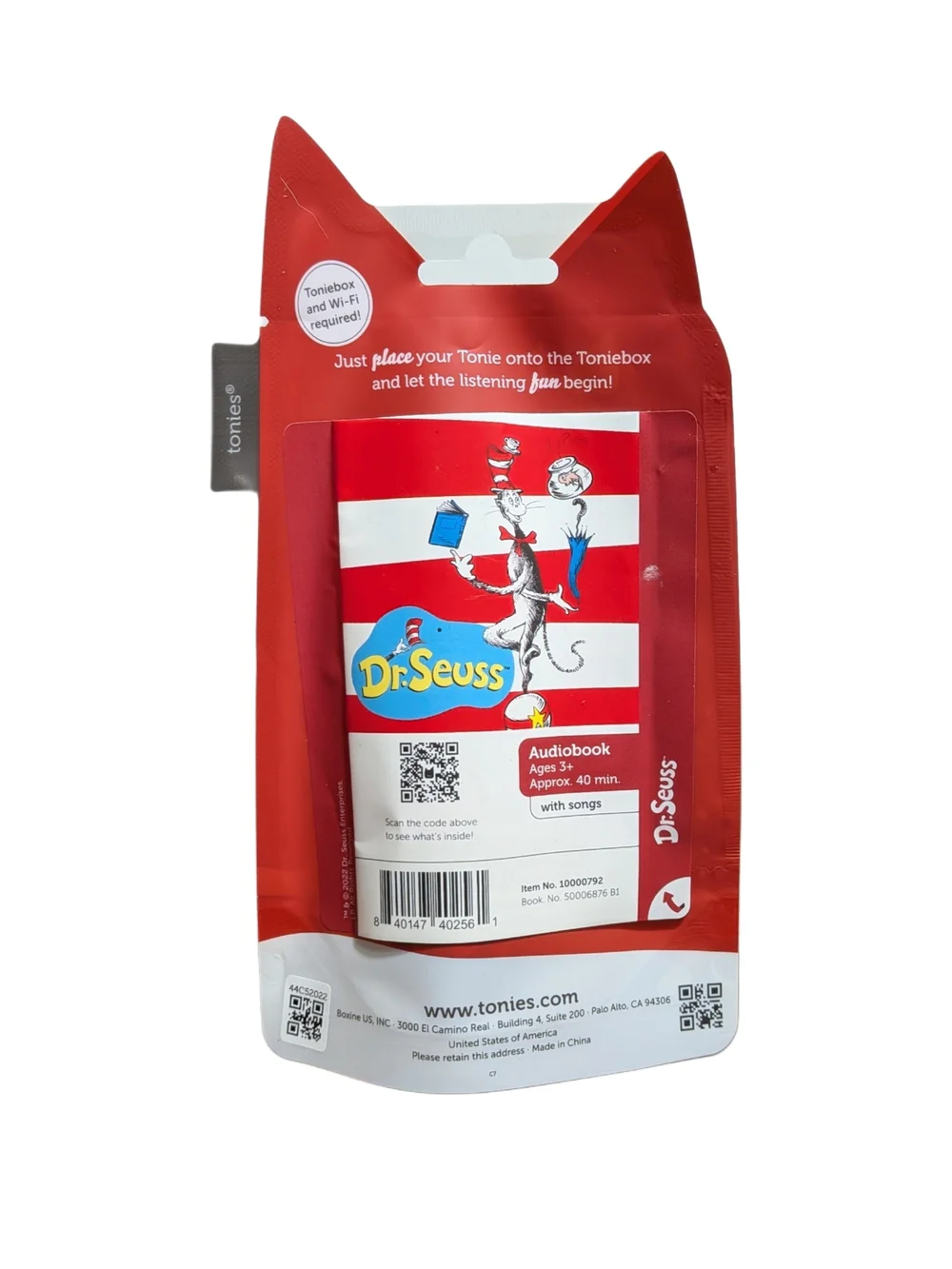 Tonies Dr. Seuss Cat in the Hat Audio Figure